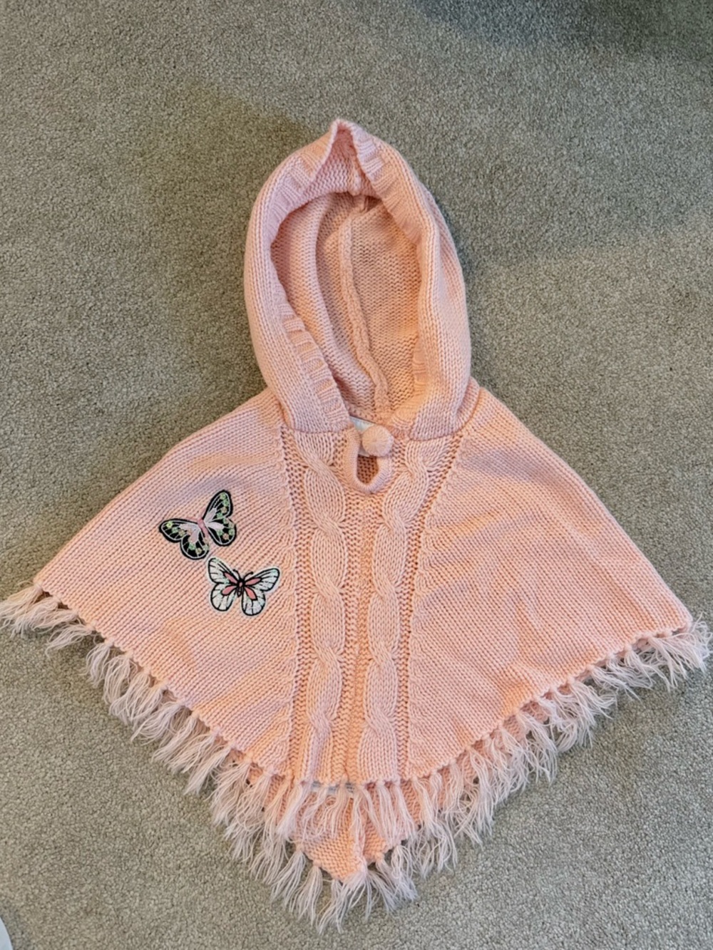 Vintage Childrens Poncho 12M